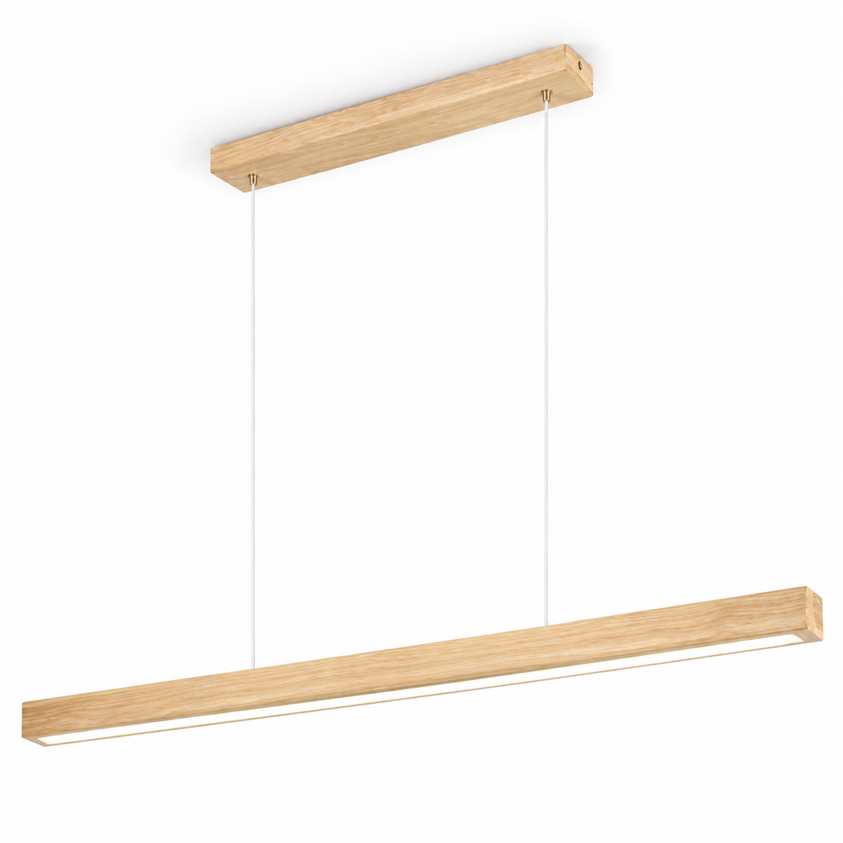 Suspension LED linéaire en bois – 80, 100 ou 120 cm