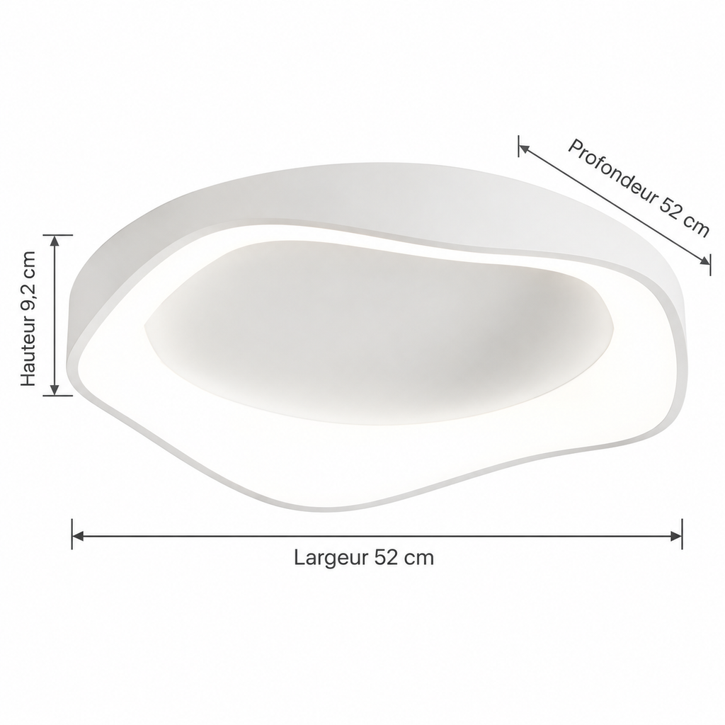 Plafonnier LED moderne en forme de fleur – 42 ou 52 cm
