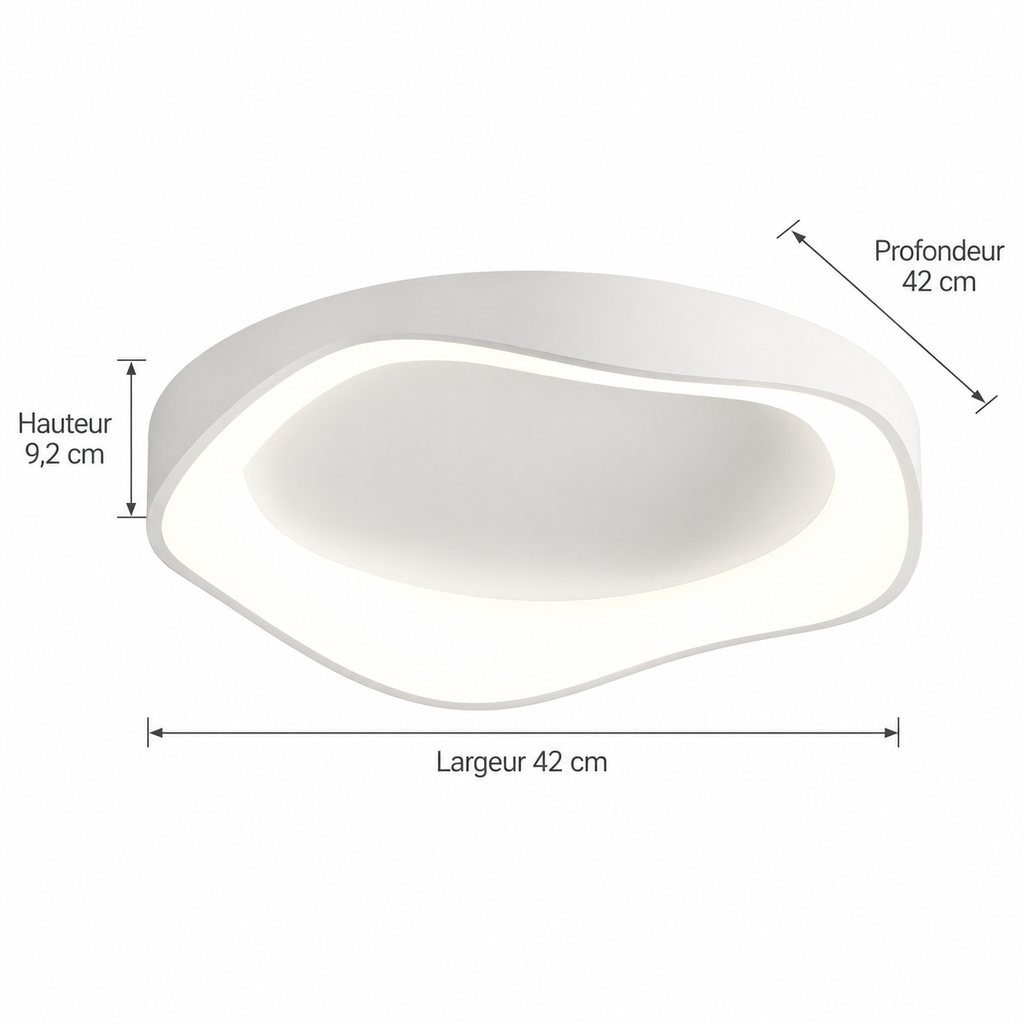 Plafonnier LED moderne en forme de fleur – 42 ou 52 cm