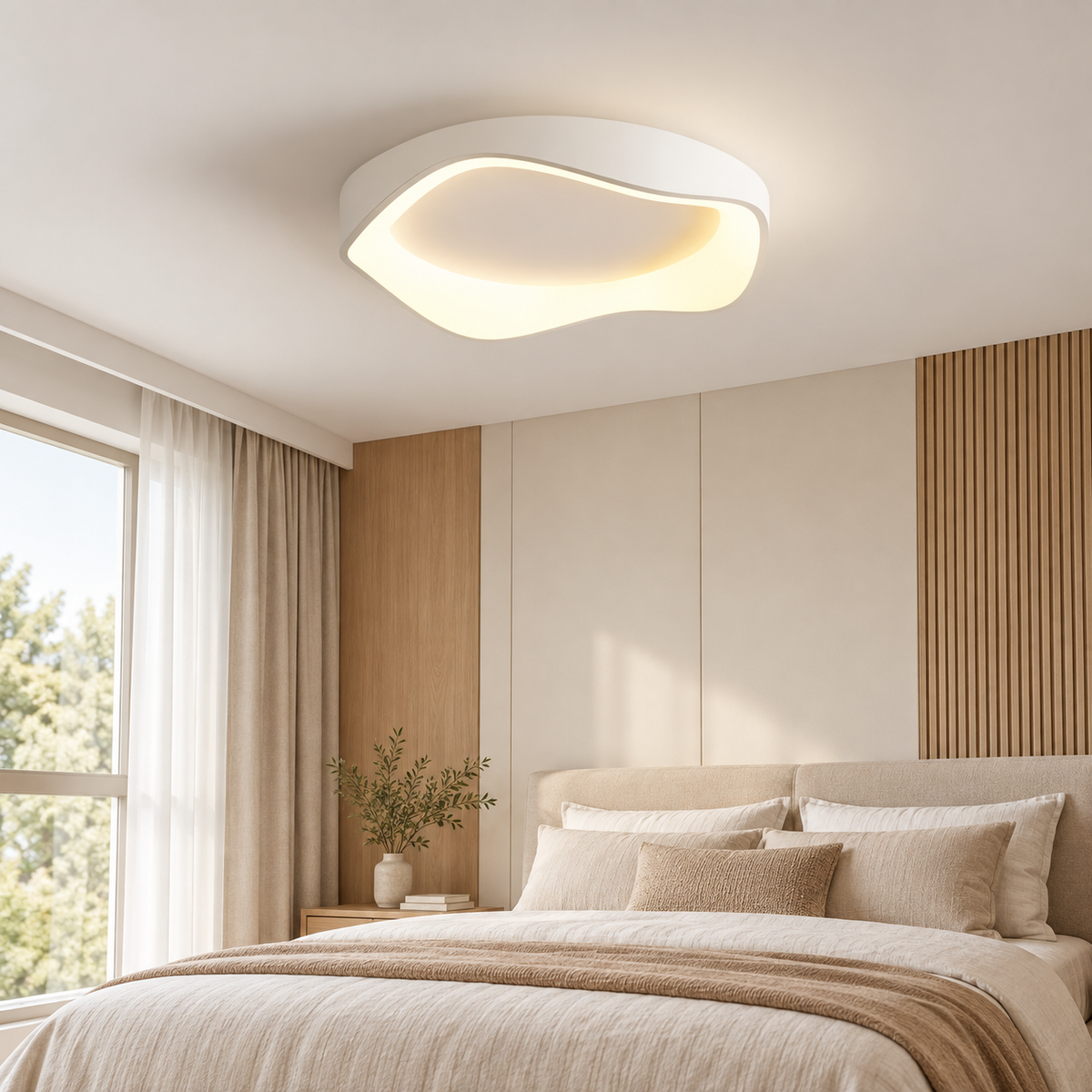 Plafonnier LED moderne en forme de fleur – 42 ou 52 cm