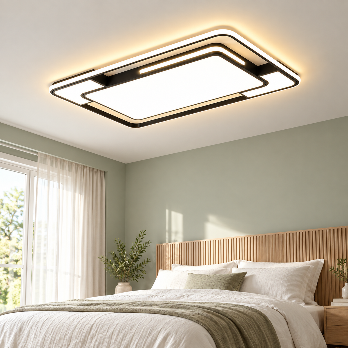 Plafonnier LED moderne en 3 formats