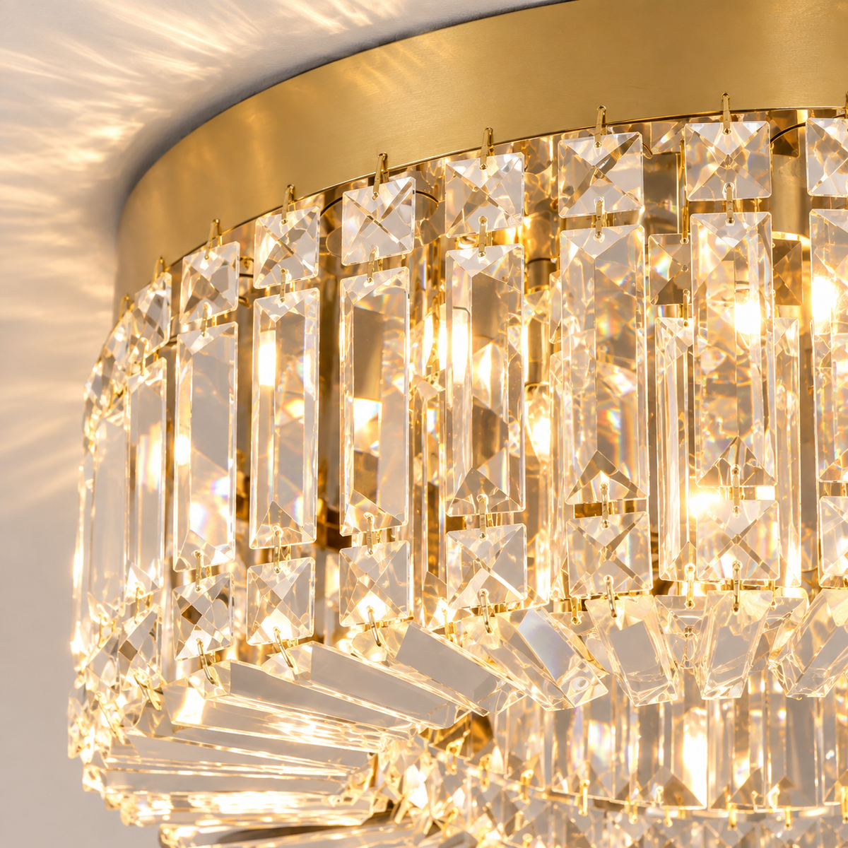 Plafonnier LED en cristal – 40 ou 50 cm