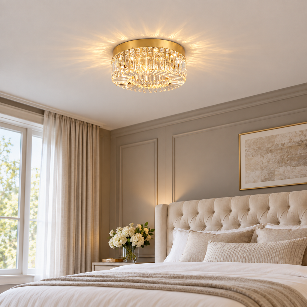 Plafonnier LED en cristal – 40 ou 50 cm