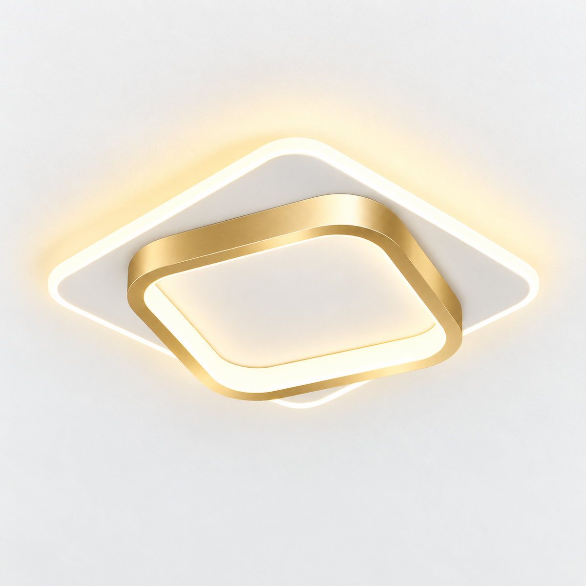 Plafonnier LED géométrique rond ou carré