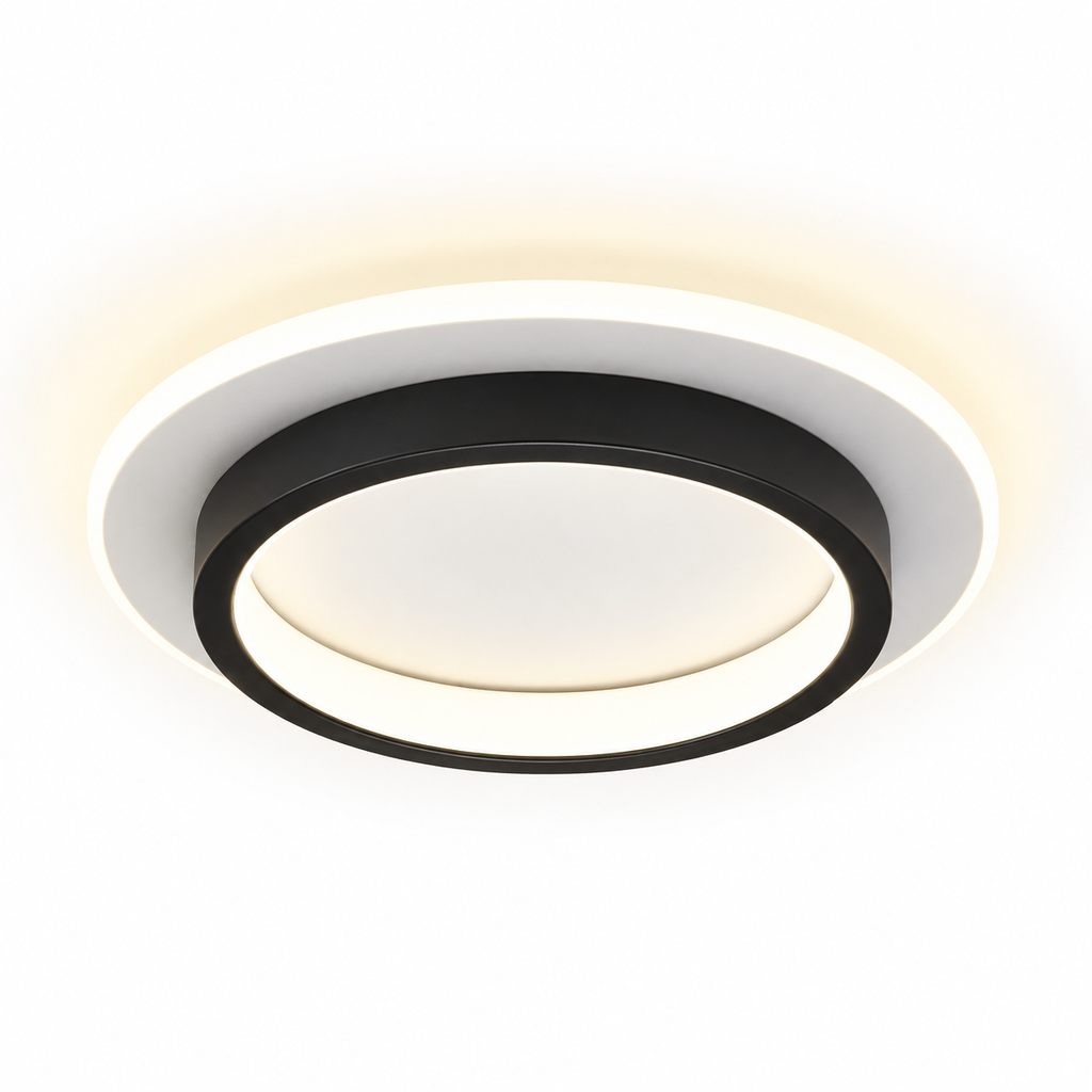 Plafonnier LED géométrique rond ou carré