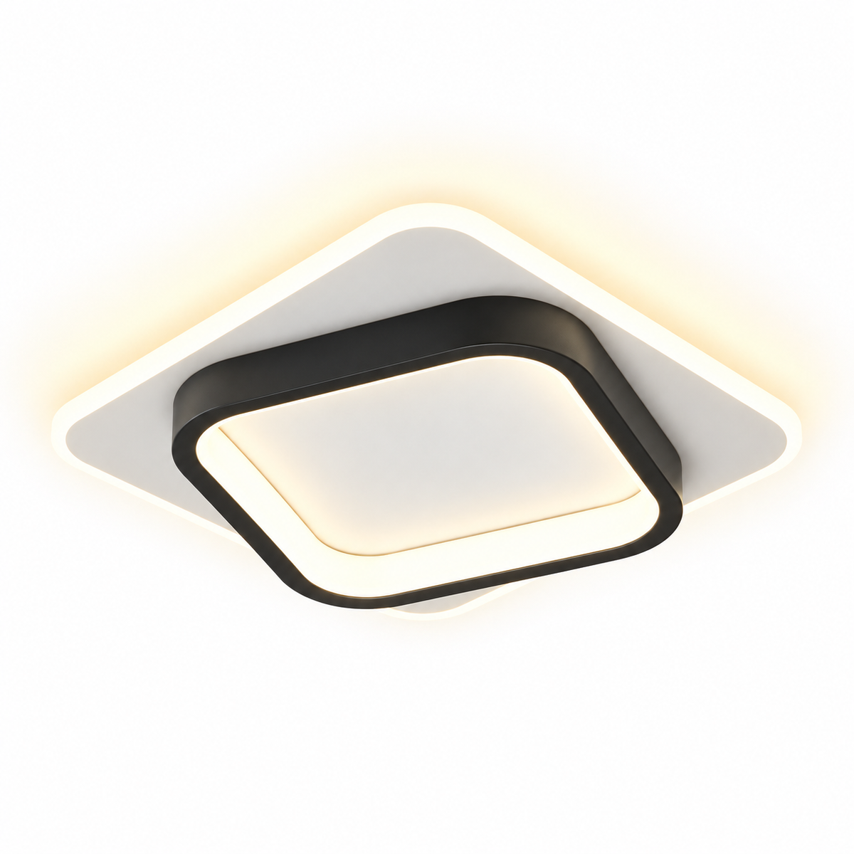 Plafonnier LED géométrique rond ou carré