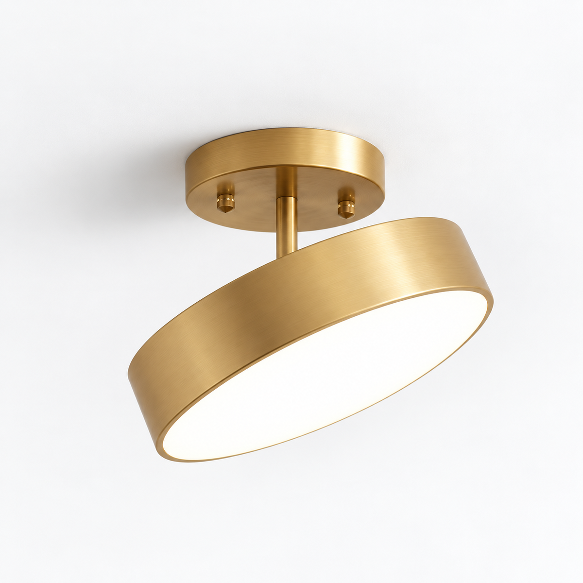 Plafonnier LED rond au design minimaliste