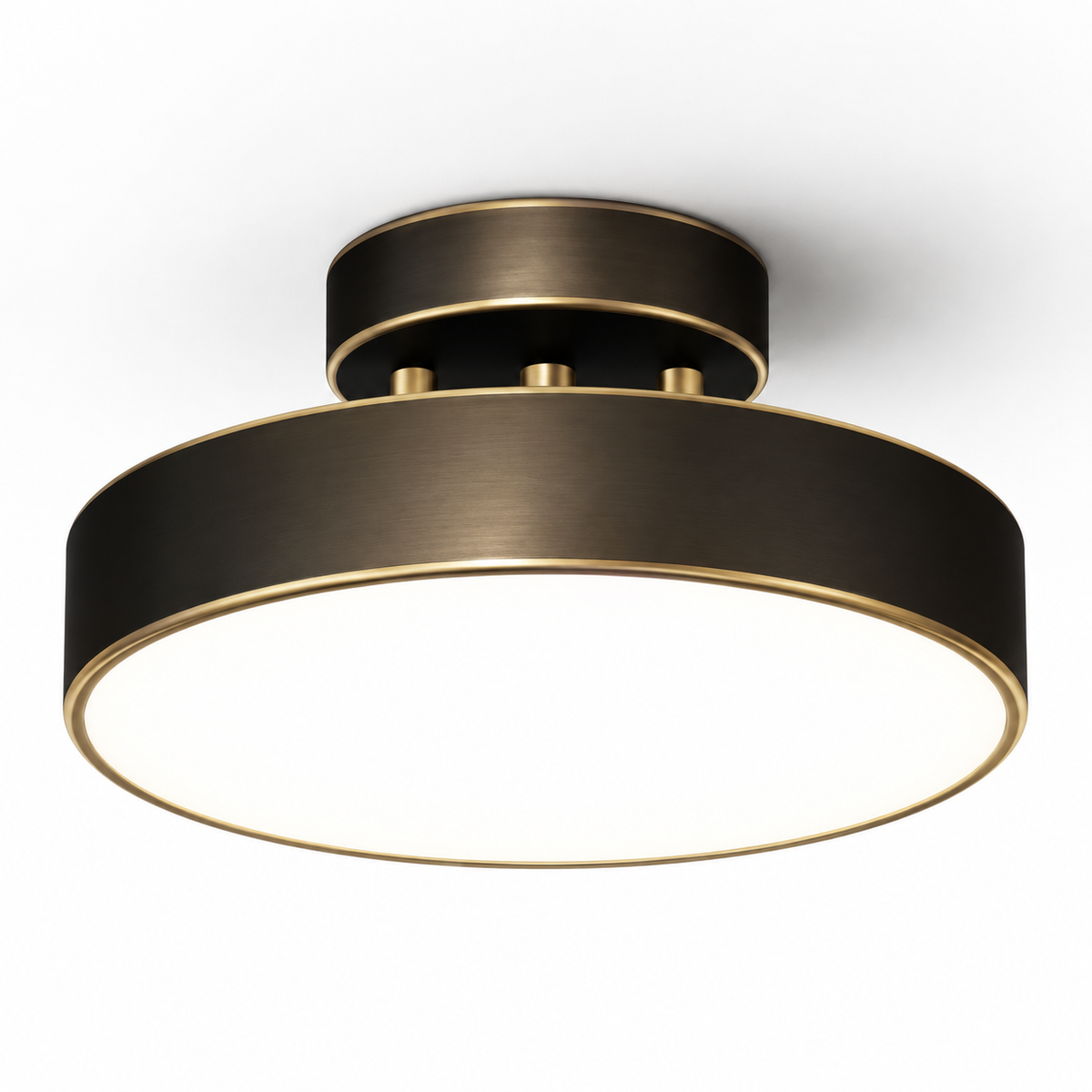 Plafonnier LED rond au design minimaliste