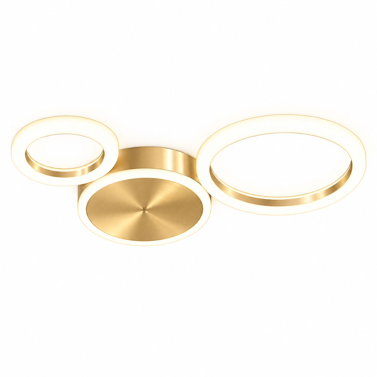 Plafonnier LED à anneaux au design contemporain