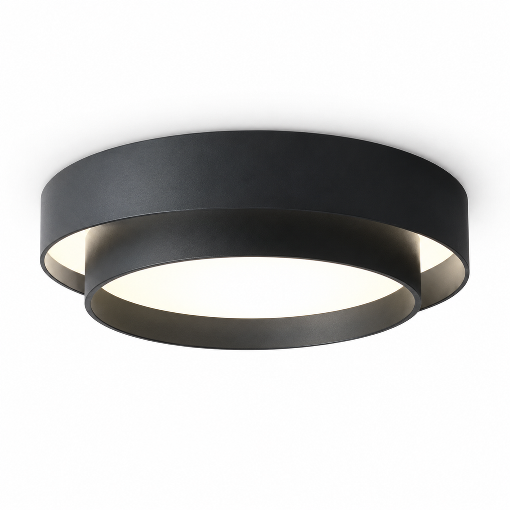 Plafonnier LED nordique au design épuré – Ø40 ou 50 cm