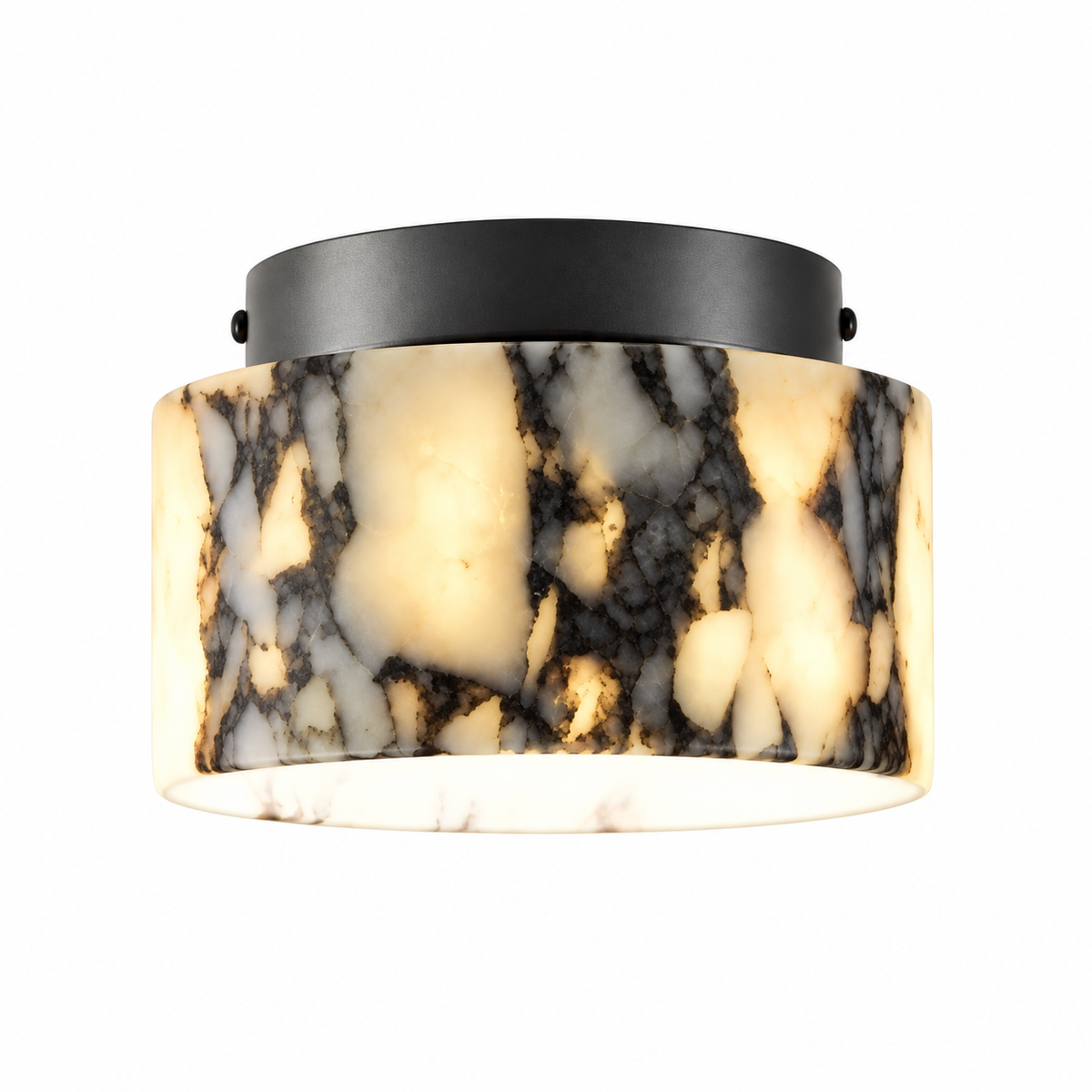 Plafonnier en marbre au style wabi-sabi