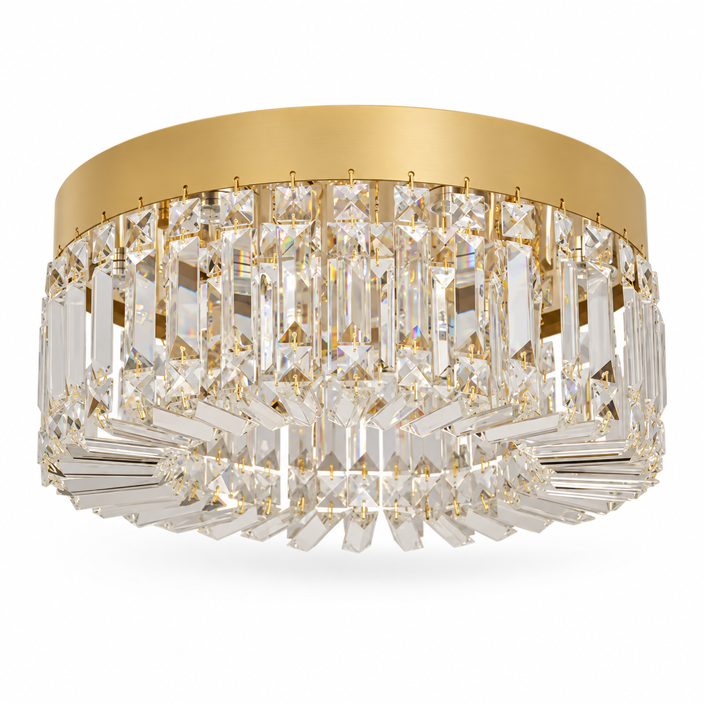 Plafonnier LED en cristal – 40 ou 50 cm