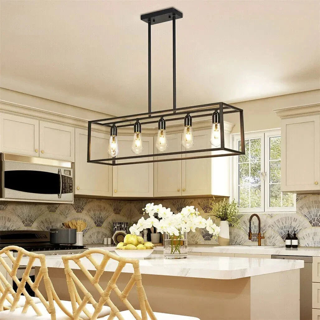 Black / 25W / light yellow|United States Grand lustre noir style industriel