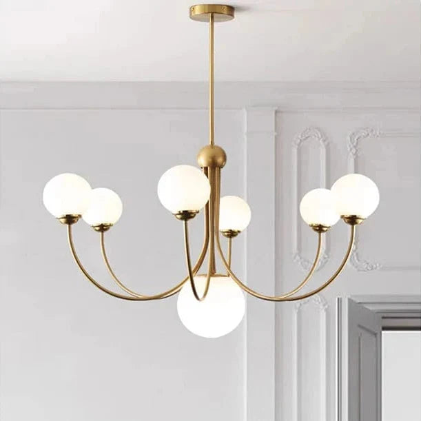 Lustre boule 5 têtes