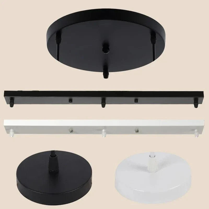 NOIR 2 TROUS / 10 CM Socle pour suspension multiple