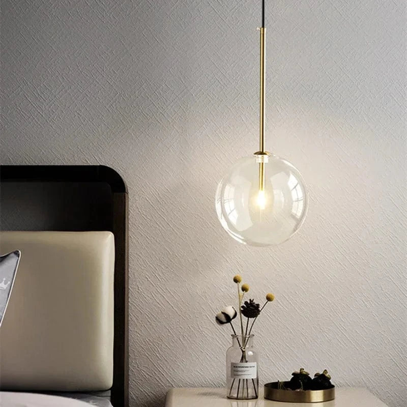 Suspension bulles de verre