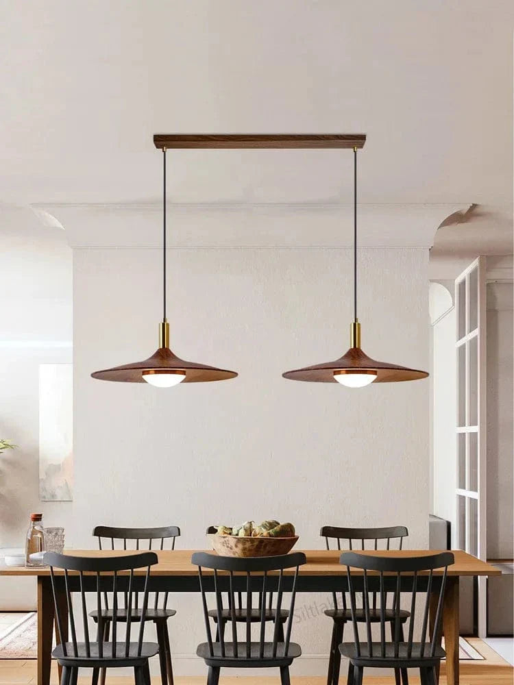 Suspension scandinave bois vintage